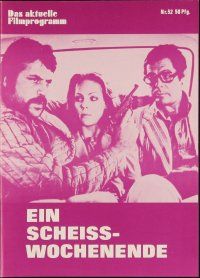1p235 DIRTY WEEKEND German program '73 Marcello Mastroianni, sexy Carole Andre, Oliver Reed