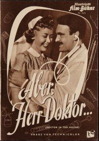 1p237 DOCTOR IN THE HOUSE German program '54 Dr. Dirk Bogarde examines sexy babes, different!