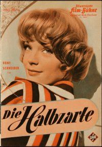 1p251 EVA German program '58 Die Halbzarte, many different images of sexy Romy Schneider!