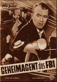 1p254 FBI STORY German program '60 many different images of detective Jimmy Stewart & Vera Miles!