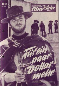 1p257 FOR A FEW DOLLARS MORE German program '66 Sergio Leone classic, Clint Eastwood, different!