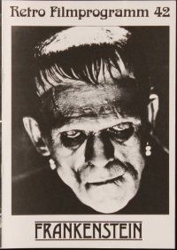 1p263 FRANKENSTEIN German program R86 great different images of Boris Karloff as the monster!