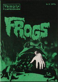 1p265 FROGS German program '72 great wacky different images of man-eating amphibians!