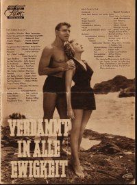 1p266 FROM HERE TO ETERNITY German program '54 Lancaster, Kerr, Sinatra, Reed, Clift, different!