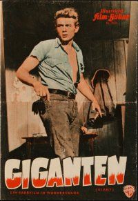 1p272 GIANT Film-Buhne German program '56 James Dean, Liz Taylor, Rock Hudson, different images!