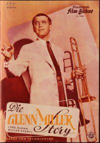 1p275 GLENN MILLER STORY German program '54 James Stewart, Allyson, Louis Armstrong, different