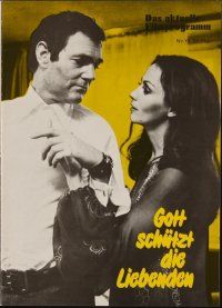 1p283 GOTT SCHUTZT DIE LIEBENDEN German program '73 cool images from romantic crime thriller!