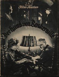 1p095 HOUND OF THE BASKERVILLES German program '37 German Sherlock Holmes adaptation!