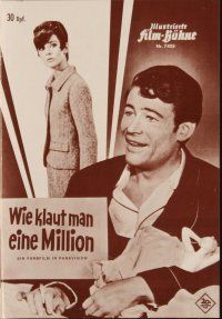 1p297 HOW TO STEAL A MILLION German program '66 sexy Audrey Hepburn & Peter O'Toole, different!