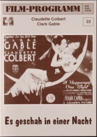 1p310 IT HAPPENED ONE NIGHT German program R80s Clark Gable, Claudette Colbert, different!