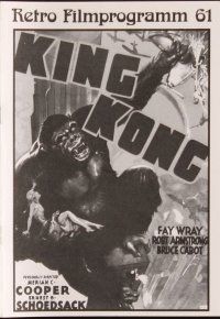 1p321 KING KONG German program R95 Fay Wray, different images & artwork with the giant ape!