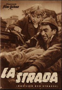1p328 LA STRADA German program '56 Federico Fellini, Anthony Quinn, Giulietta Masina, different!