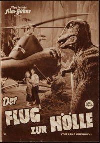 1p331 LAND UNKNOWN German program '57 great different images of Jock Mahoney & dinosaurs!