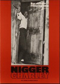 1p336 LEGEND OF NIGGER CHARLEY German program '73 different images of Fred Williamson!