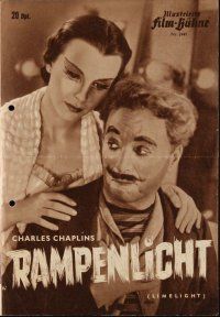 1p338 LIMELIGHT German program '54 different images of Charlie Chaplin & pretty Claire Bloom!