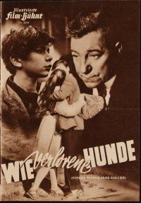 1p339 LITTLE REBELS German program '55 Jean Delannoy's Chiens perdus sans collier, like Dead End!