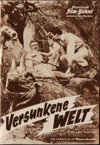 1p341 LOST WORLD German program '60 different images of Michael Rennie in the Amazon Jungle!