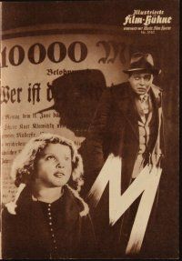 1p346 M German program R60 Fritz Lang, many different images of child murderer Peter Lorre!