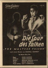 1p348 MALTESE FALCON German program '46 Humphrey Bogart, Peter Lorre, John Huston, different!