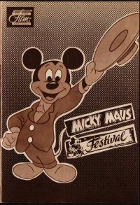 1p359 MICKEY MOUSE FESTIVAL German program '50s great images with Goofy, Donald Duck & Pluto!