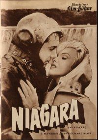 1p373 NIAGARA German program '53 different images of sexy Marilyn Monroe & Joseph Cotten!