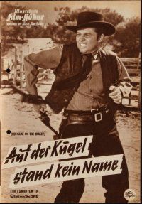 1p375 NO NAME ON THE BULLET German program '59 great different images of cowboy Audie Murphy!