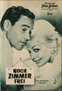 1p380 NOTORIOUS LANDLADY German program '62 sexy Kim Novak, Jack Lemmon & Fred Astaire, different!