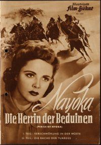 1p388 PERILS OF NYOKA German program '52 Republic serial, Kay Aldridge in title role, different!