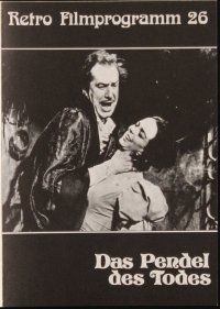 1p392 PIT & THE PENDULUM German program R84 Edgar Allan Poe, Vincent Price, different images!