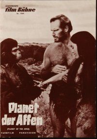 1p394 PLANET OF THE APES German program '68 Charlton Heston, classic sci-fi, different images!