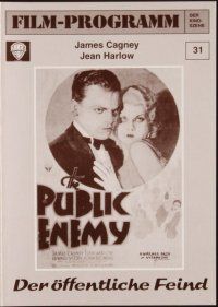 1p407 PUBLIC ENEMY German program R80s William Wellman, James Cagney, Jean Harlow, different!