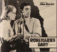 1p422 ROSEMARY'S BABY German program '68 Roman Polanski, Mia Farrow, Cassavetes, different images!
