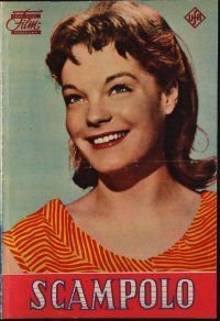 1p428 SCAMPOLO German program '58 many images of pretty young Romy Schneider!