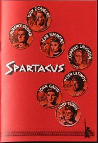 1p451 SPARTACUS German program R92 classic Stanley Kubrick & Kirk Douglas, different!