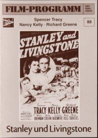 1p458 STANLEY & LIVINGSTONE German program R80s different images of Spencer Tracy in Africa!