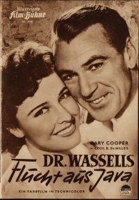 1p459 STORY OF DR. WASSELL German program '52 Gary Cooper, Laraine Day, Cecil B DeMille, different