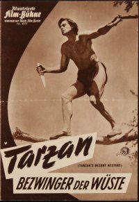 1p473 TARZAN'S DESERT MYSTERY German program '59 Johnny Weissmuller, Johnny Sheffield, different!