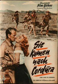 1p480 THEY CAME TO CORDURA German program '59 Gary Cooper, Rita Hayworth, Hunter, Heflin,different