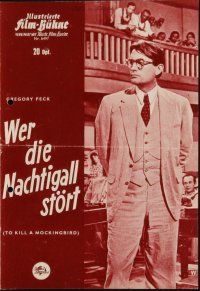 1p490 TO KILL A MOCKINGBIRD German program '63 Gregory Peck, Harper Lee, different images!