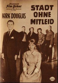 1p493 TOWN WITHOUT PITY German program '61 different images of Kirk Douglas & Christine Kaufmann!