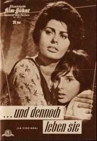1p495 TWO WOMEN German program '61 De Sica's La Ciociara, different images of sexy Sophia Loren!