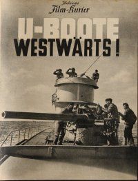 1p073 U-BOAT, COURSE WEST German program '41 Gunther Rittau's U-Boote westwarts, WWII propaganda!