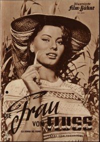 1p511 WOMAN OF THE RIVER German program '55 many different images of sexiest Sophia Loren!