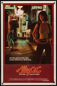 1r037 ALLEY CAT 1sh '84 sexy martial arts crime fighter Karin Mani!
