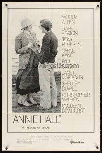 1r054 ANNIE HALL 1sh '77 full-length Woody Allen & Diane Keaton, a nervous romance!