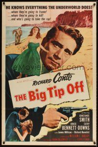 1r114 BIG TIP OFF 1sh '55 Richard Conte knows everything the underworld does, film noir!