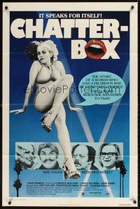 1r189 CHATTERBOX 1sh '77 a woman who has a hilarious way of expressing herself!