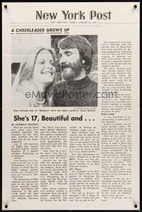 1r248 DEFIANCE OF GOOD New York Post style 1sh '74 Jean Jennings, a cheerleader grows up!