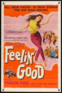 1r334 FEELIN' GOOD 1sh '66 Patricia Ewing, Judi Reeve, Leslie Burnham, musical comedy!