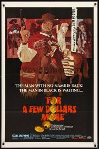 1r357 FOR A FEW DOLLARS MORE 1sh '67 Sergio Leone's Per qualche dollaro in piu, Clint Eastwood!